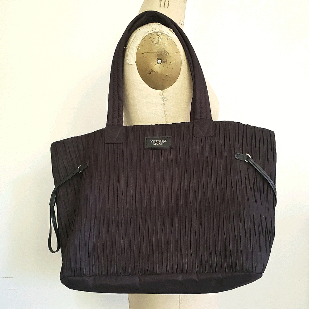 Victoria's Secret large black tote bag, unused!